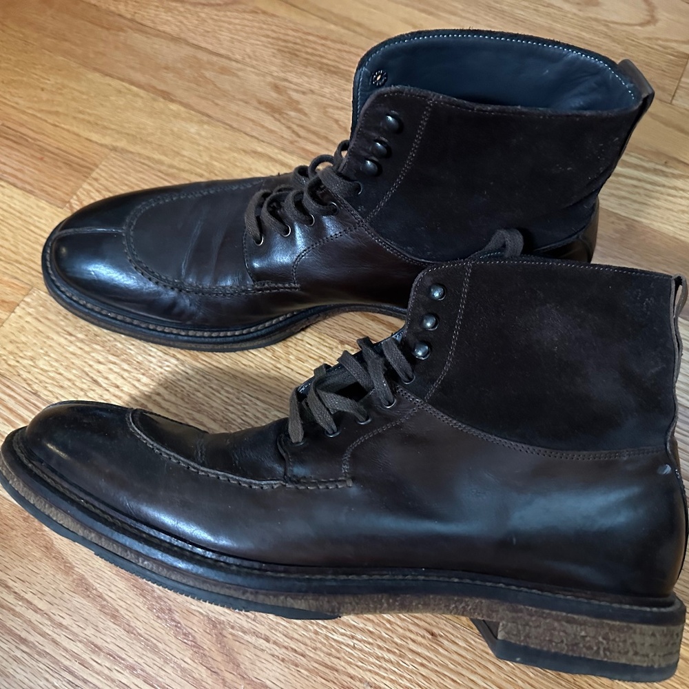 Men’s To Boot New York Brown Leather Boots- Size 11